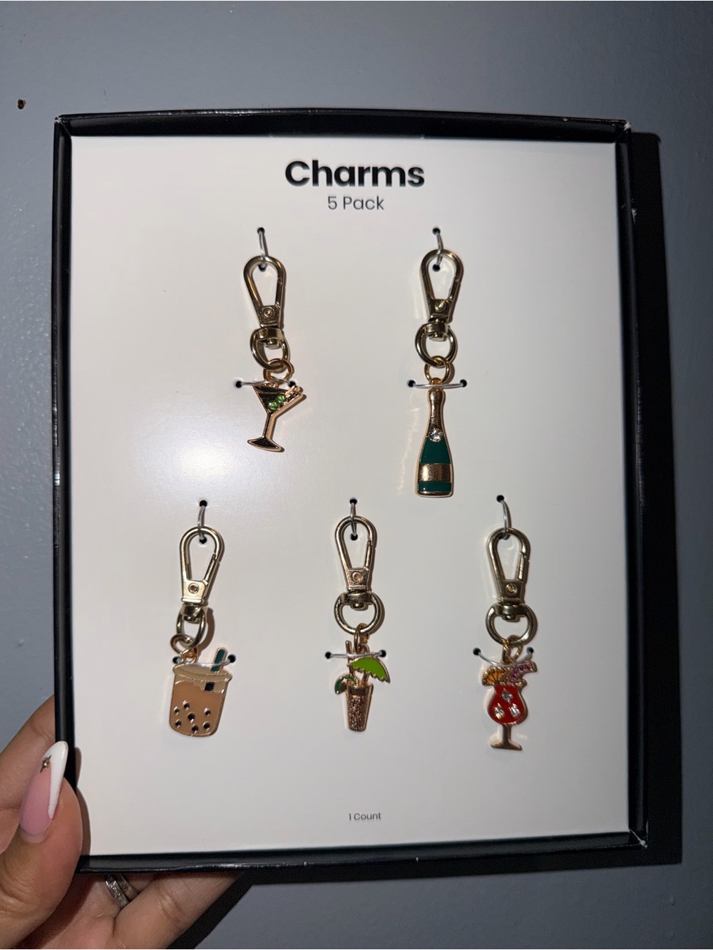 Gold Cocktail Drink Charm- Choose 1